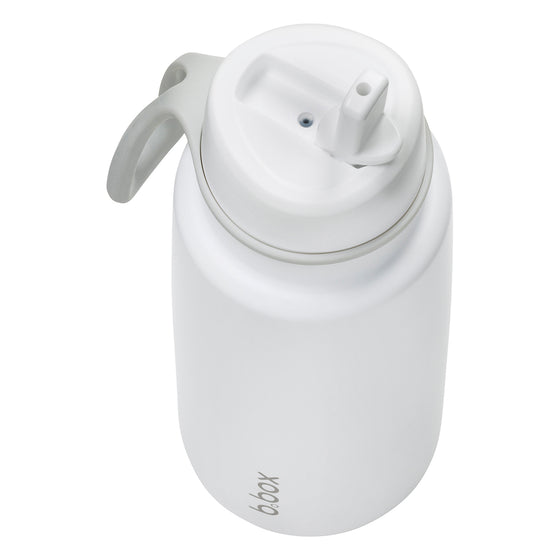 B.Box Insulated Flip Top Bottle 1L - White Out - BentoBliss
