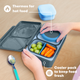 Omiebox Up Hot & Cold Kids Lunch Box - Cherry Pink - BentoBliss