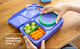 Omiebox Up Hot & Cold Kids Lunch Box - Cherry Pink - BentoBliss