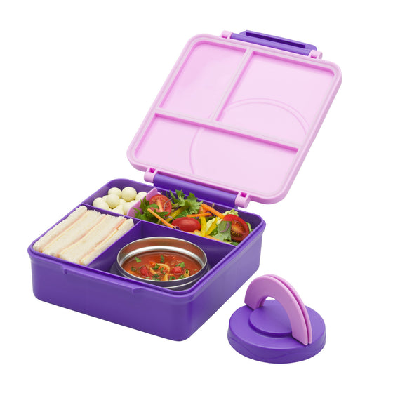 Avanti Yum Yum Lunch Box With Insulated Food Jar - Lavender