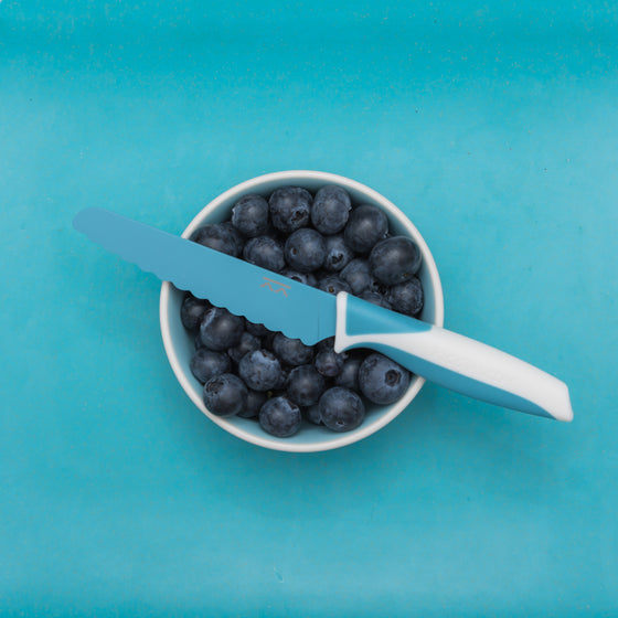 Kiddikutter Kids Knife - Sky Blue - BentoBliss