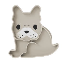 Melii Divided Silicone Suction Plate - Bulldog - BentoBliss