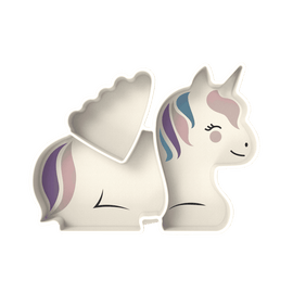 Melii Divided Silicone Suction Plate - Unicorn - BentoBliss