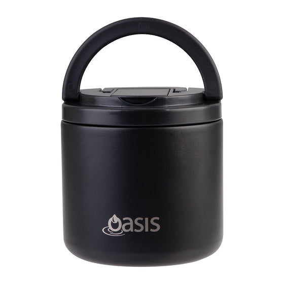 Oasis Insulated Food Flask 550ml - Black