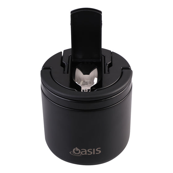 Oasis Insulated Food Flask 550ml - Black