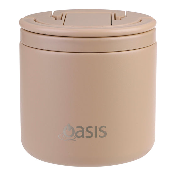 Oasis Insulated Food Flask 550ml - Latte