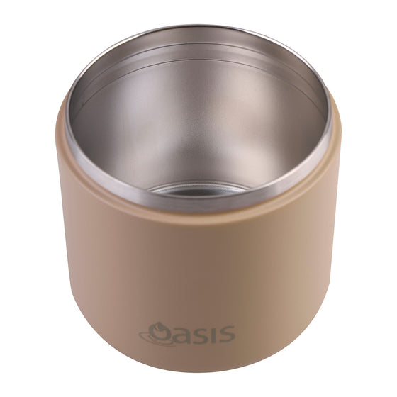 Oasis Insulated Food Flask 550ml - Latte