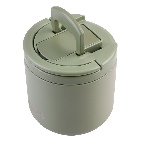Oasis Insulated Food Flask 550ml - Olive Green