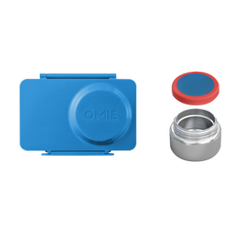 Omiebox Up Hot & Cold Kids Lunch Box - Cosmic Blue - BentoBliss