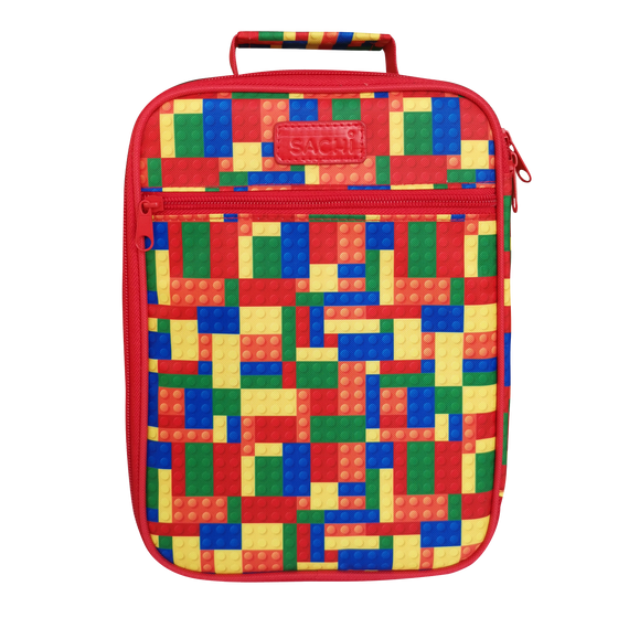 Sachi Insulated Lunch Tote Bag - Bricks - BentoBliss