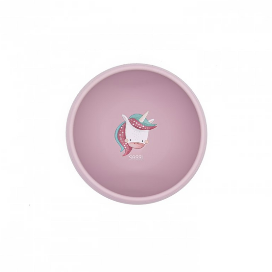 Sassi Silicone Suction Bowl - Sparkly The Unicorn - BentoBliss