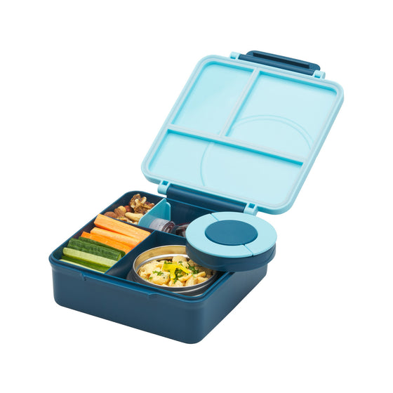 Avanti Yum Yum Lunch Box With Insulated Food Jar - Blue