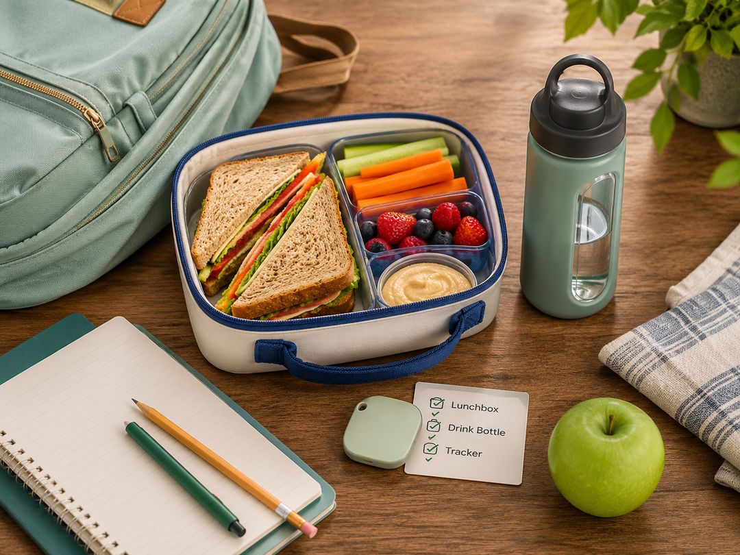 Complete Back-to-School Kit for Australian Parents: Lunchbox, Drink Bottle, and Now a Tracker