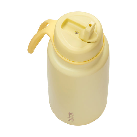 B.Box Insulated Flip Top Bottle 1L - Lemon Twist - BentoBliss 