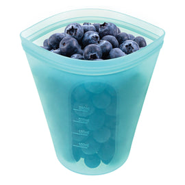 Avanti Pinch And Lock Silicone Reusable Bag 250ml Blue - Back