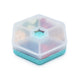 Melii Hexagon Snackle Box Teal - Open View