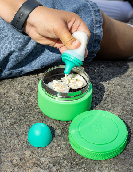 MontiiCo Insulated Mini Food Jar - Apple lifestyle