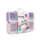 Melii 4 Compartment Snackle Box 2pk Pink Purple - Packaging