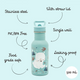 Sassi Stainless Steel Kids Drink Bottle - Munchy the Bear - BentoBliss 