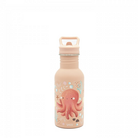 Sassi Stainless Steel Kids Drink Bottle - Slurpy the Octopus - BentoBliss 