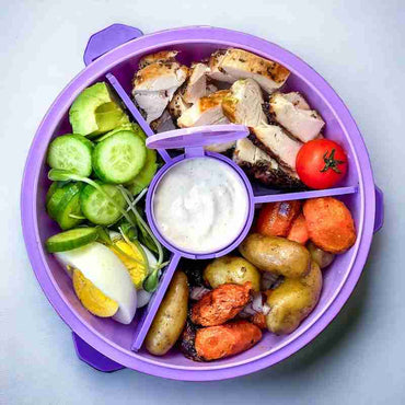 Yumbox Leakproof Poke Salad Bowl - Maui Purple - BentoBliss 