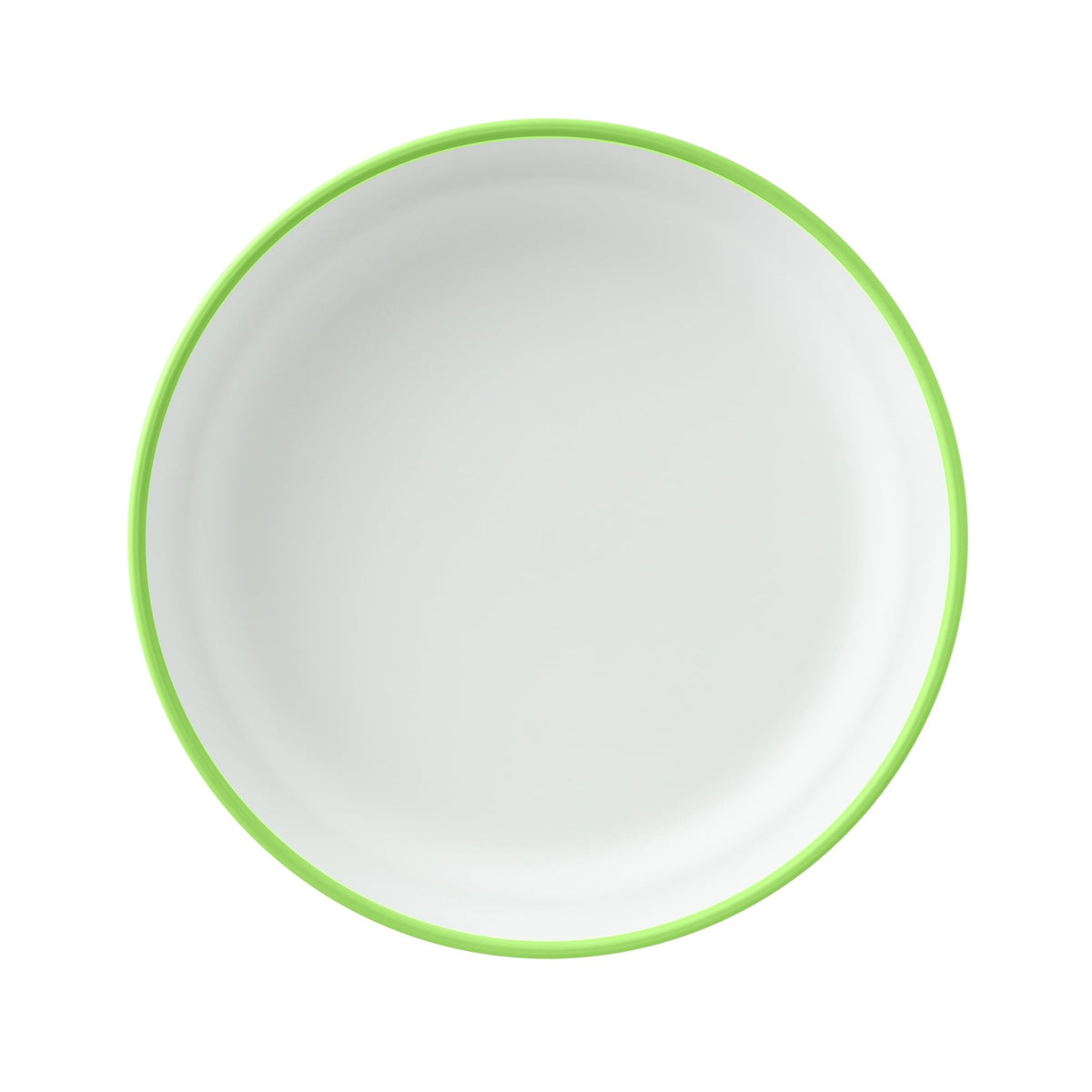 Omie Easy Scoop Plate With Divider - Green - BentoBliss