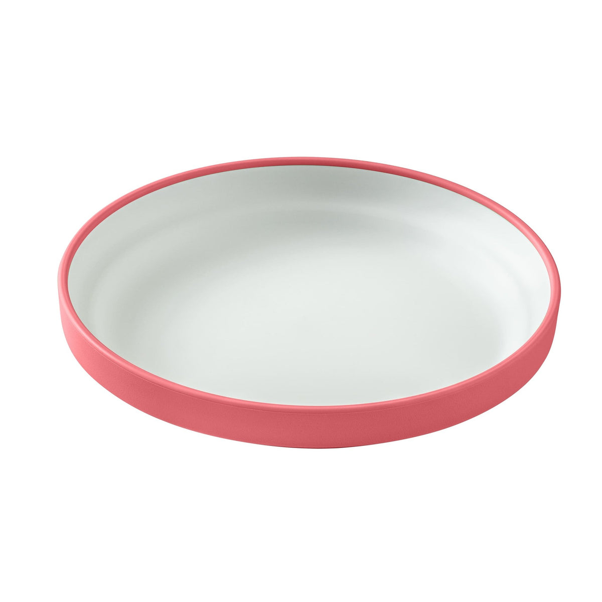 Omie Easy Scoop Plate With Divider - Pink - BentoBliss