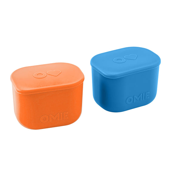 Omiebox Up Silicone Dip Containers - Blue & Orange