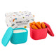 OmieBox UP insulated bento with leakproof dip containers