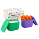 OmieBox UP insulated bento with leakproof containers purple