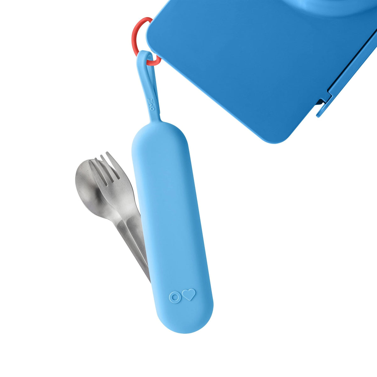 OmieBox UP Pod & Utensil Set - Azure - BentoBliss