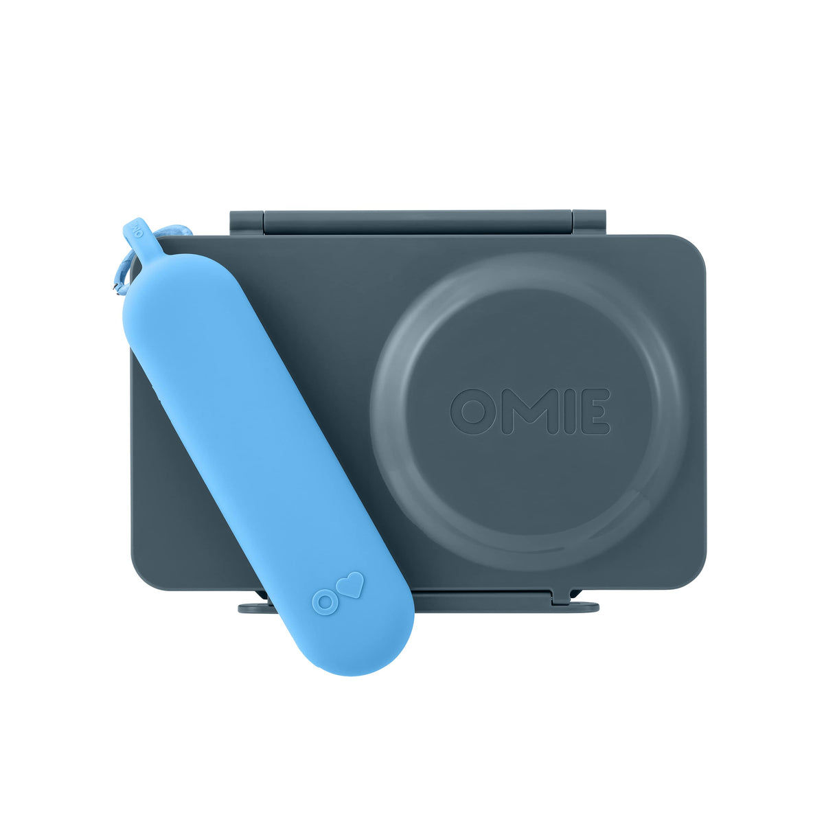 OmieBox UP Pod & Utensil Set - Azure - BentoBliss