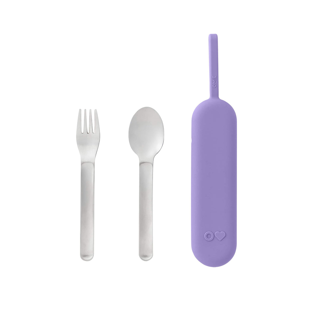 OmieBox UP Pod & Utensil Set - Violet - BentoBliss
