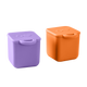 Omie silicone snack containers purple and orange colour