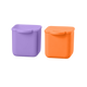 Omie silicone snack containers purple and orange colour