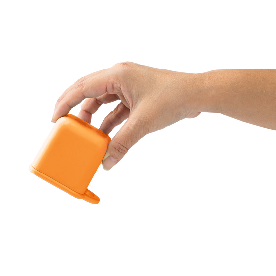 Omie silicone snack containers orange colour