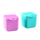 Omie silicone snack containers pink and teal colour