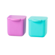 Omie silicone snack containers pink and teal colour