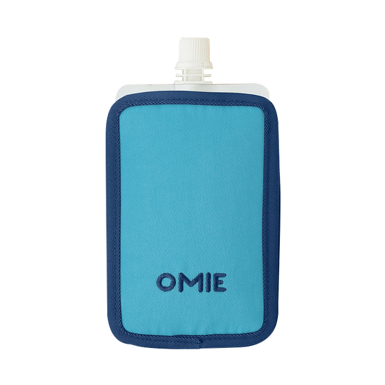 Omie omiechill freezable food pouch blue colour