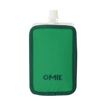 Omie omiechill freezable food pouch green colour