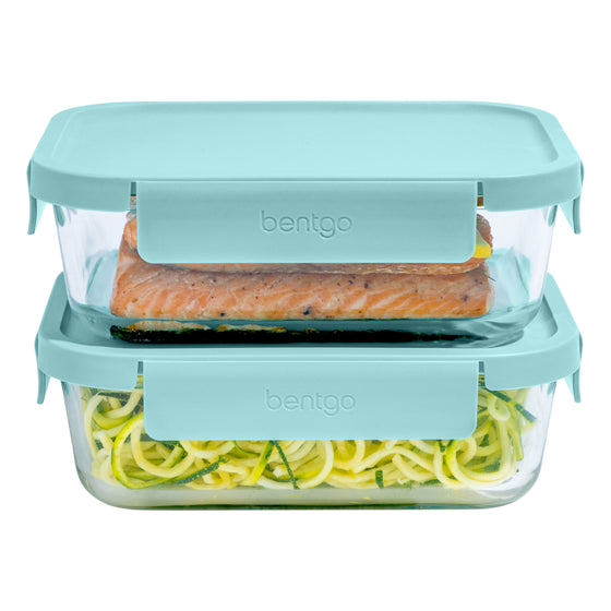 Bentgo 4 Piece Rectangle Glass Food Storage Set