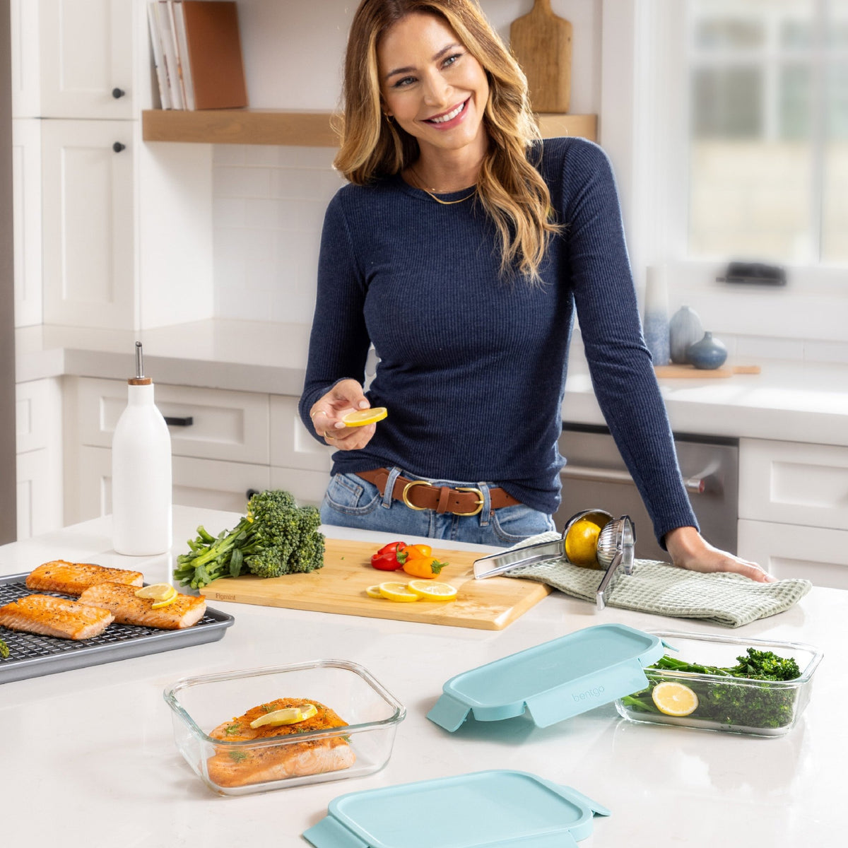 Bentgo 4 Piece Rectangle Glass Food Storage Set - BentoBliss
