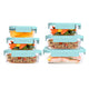 Bentgo 12 Piece Rectangle Glass Food Storage Set