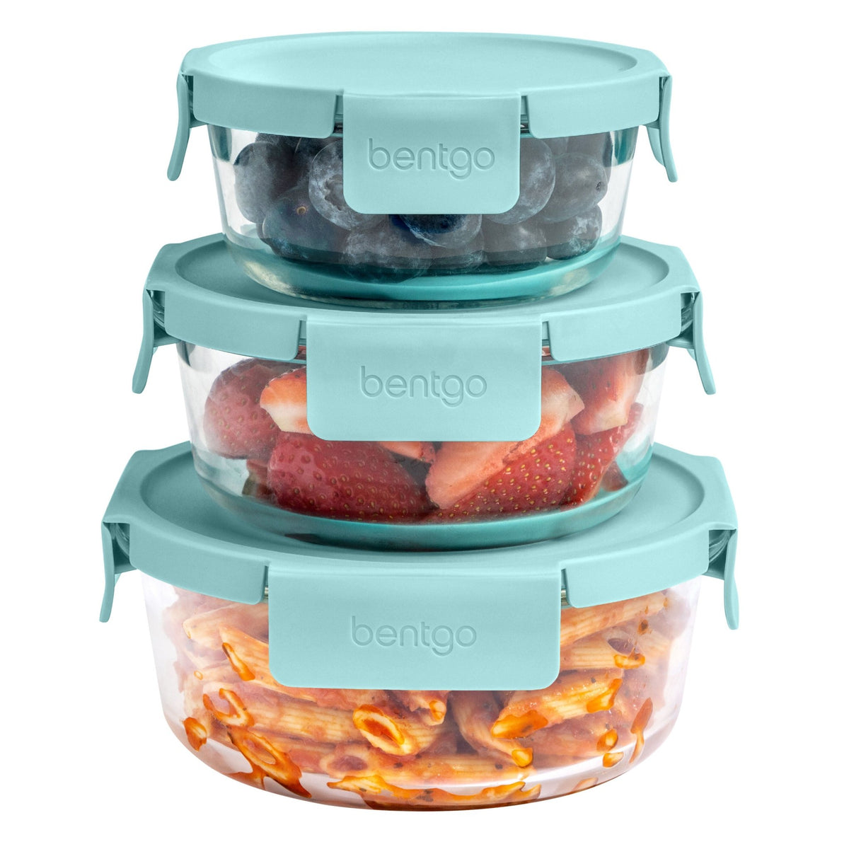 Bentgo 6 Piece Round Glass Food Storage Set - BentoBliss