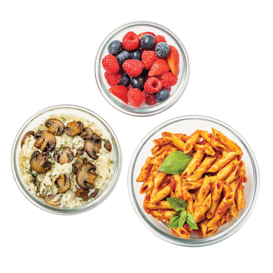 Bentgo 6 Piece Round Glass Food Storage Set