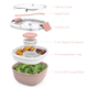 Bentgo all in one salad container blush marble colour with container size