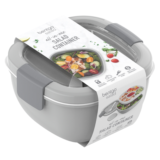 Bentgo all in one salad container grey colour with packaging