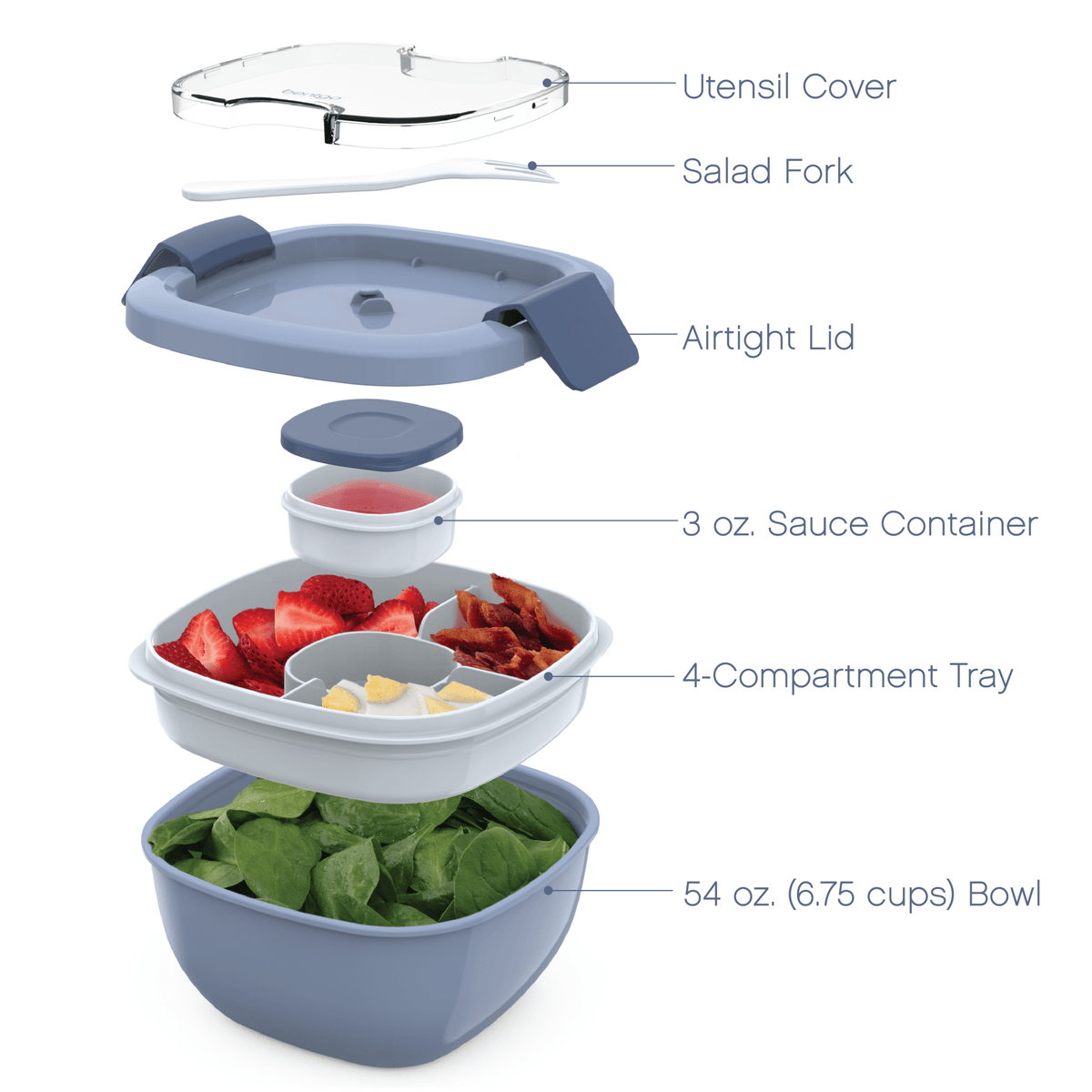 Bentgo All-In-One Salad Container - BentoBliss