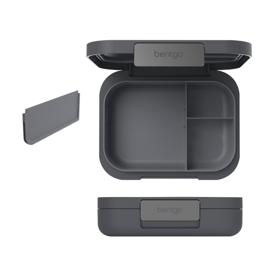 Bentgo modern lunch box leak resistant dark grey colour with parts