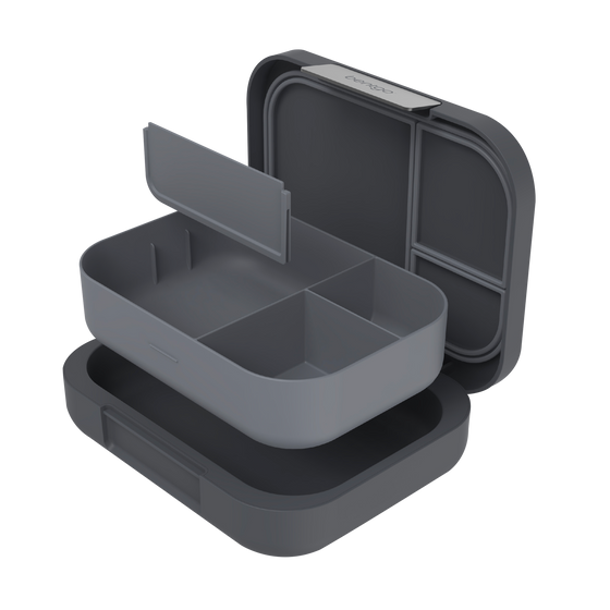 Bentgo modern lunch box leak resistant dark grey colour with parts